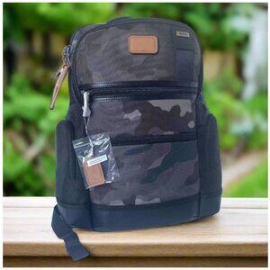 TUMI Parrish Laptop Backpack Ballistic Nylon Leather Khaki Camo 02223681KCM